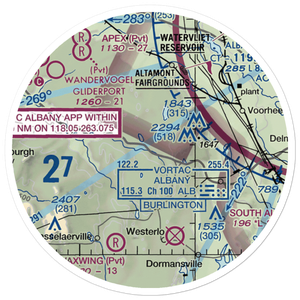 Heldeberg Airstrip (NY81) VFR Sectional Sticker (20 mile)