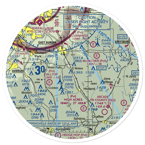 Aurora Balloonport (NY80) VFR Sectional Sticker (30 mile)