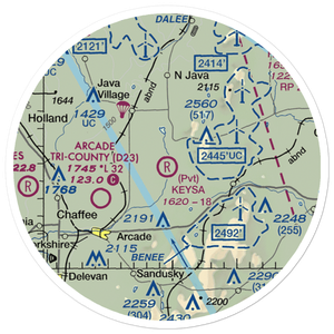 Keysa Airport (NY79) VFR Sectional Sticker (20 mile)