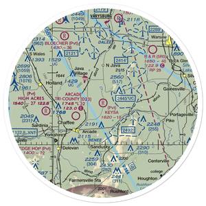 Keysa Airport (NY79) VFR Sectional Sticker (30 mile)