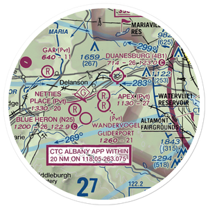 Wandervogel Gliderport (NY77) VFR Sectional Sticker (20 mile)