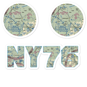 Neverland Airport (NY76) VFR Sectional Sticker Pack