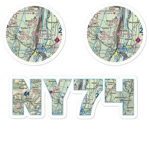 Deer Run Airport (NY74) VFR Sectional Sticker Pack