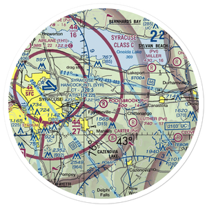Poolsbrook Aerodrome (NY72) VFR Sectional Sticker (30 mile)