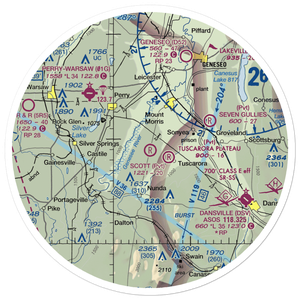 Scott'S Sky Ranch Airport (NY70) VFR Sectional Sticker (30 mile)