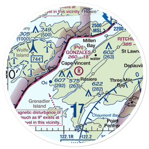John Gonzales Field (NY69) VFR Sectional Sticker (20 mile)