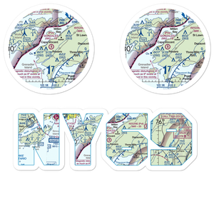 John Gonzales Field (NY69) VFR Sectional Sticker Pack