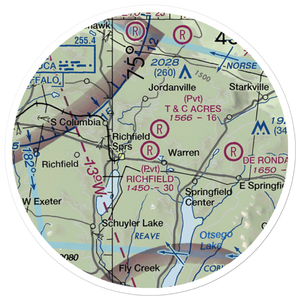 Richfield Airport (NY68) VFR Sectional Sticker (20 mile)