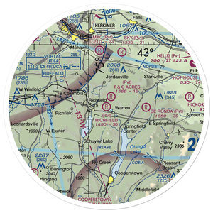 Richfield Airport (NY68) VFR Sectional Sticker (30 mile)