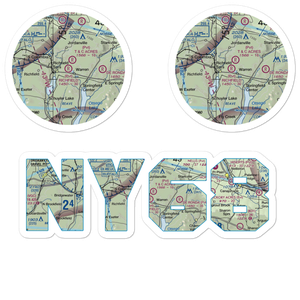 Richfield Airport (NY68) VFR Sectional Sticker Pack