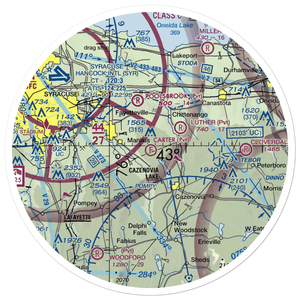 Carter Flight Park Ultralightport (NY67) VFR Sectional Sticker (30 mile)