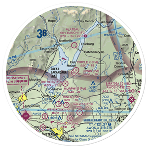 Lewis Field (NY66) VFR Sectional Sticker (30 mile)