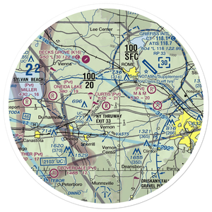 Curtis Airport (NY62) VFR Sectional Sticker (30 mile)