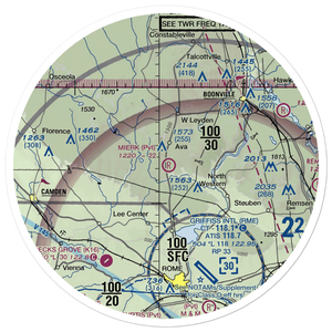 Valenty Mierek Airport (NY59) VFR Sectional Sticker (30 mile)