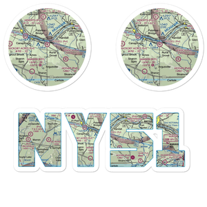 Russell Airport (NY51) VFR Sectional Sticker Pack