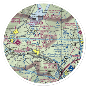 Johnson Airport (NY50) VFR Sectional Sticker (30 mile)