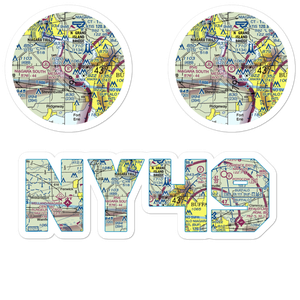 Mesmer Airport (NY49) VFR Sectional Sticker Pack