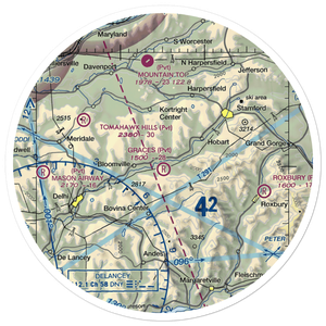 Grace's Landing Airport (NY48) VFR Sectional Sticker (30 mile)