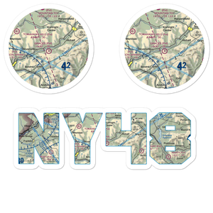 Grace's Landing Airport (NY48) VFR Sectional Sticker Pack