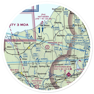 Paradise Airport (NY42) VFR Sectional Sticker (30 mile)