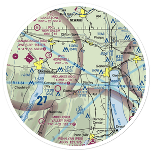 Mc Bride's Airport (NY38) VFR Sectional Sticker (30 mile)