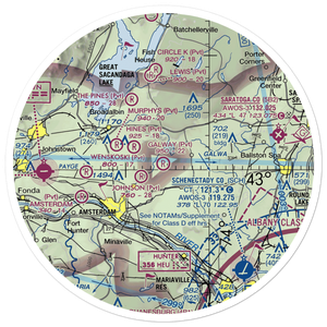 Galway Airport (NY37) VFR Sectional Sticker (30 mile)