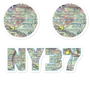 Galway Airport (NY37) VFR Sectional Sticker Pack