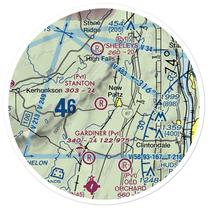Stanton Airport (NY35) VFR Sectional Sticker (20 mile)