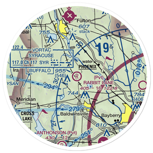 Rabbit Lane Airport (NY31) VFR Sectional Sticker (20 mile)