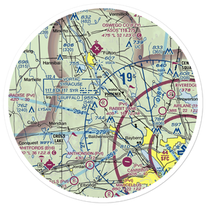 Rabbit Lane Airport (NY31) VFR Sectional Sticker (30 mile)