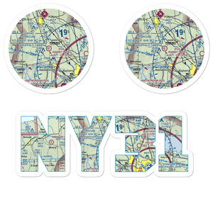 Rabbit Lane Airport (NY31) VFR Sectional Sticker Pack