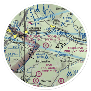Sky-Ranch Airport (NY26) VFR Sectional Sticker (20 mile)
