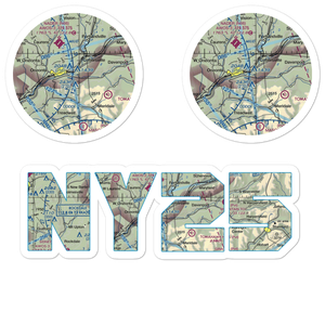 F&F Airpark Airport (NY25) VFR Sectional Sticker Pack