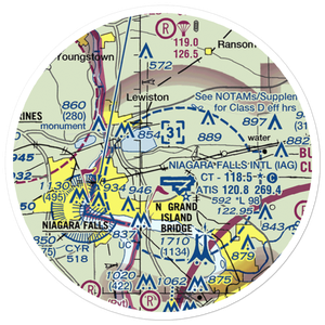 Taylor Johnson Airport (NY24) VFR Sectional Sticker (20 mile)