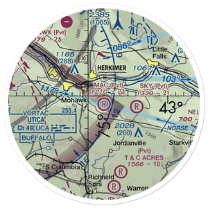 MAC Airport (NY23) VFR Sectional Sticker (20 mile)