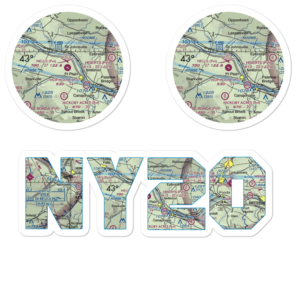 Nellis Field (NY20) VFR Sectional Sticker Pack 