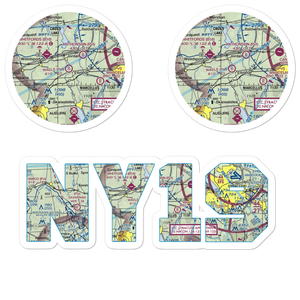 Walls Airport (NY19) VFR Sectional Sticker Pack