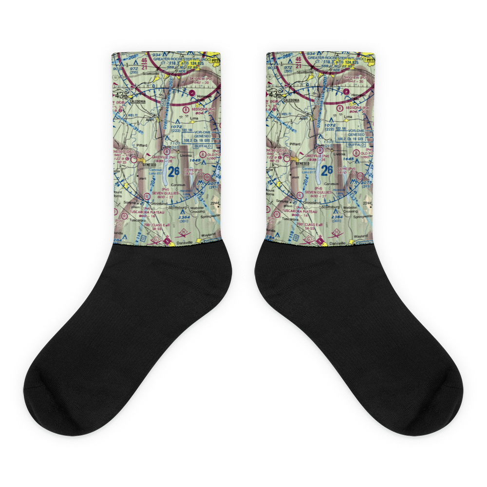 Lakeville Airport (NY15) VFR Sectional Socks 