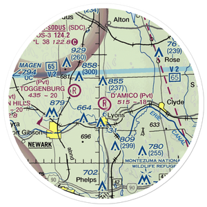 D'Amico Airport (NY13) VFR Sectional Sticker (20 mile)