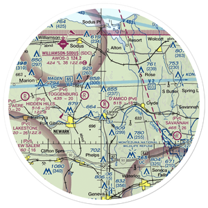 D'Amico Airport (NY13) VFR Sectional Sticker (30 mile)