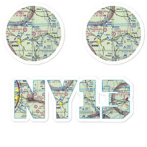 D'Amico Airport (NY13) VFR Sectional Sticker Pack