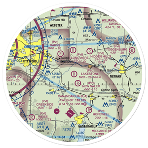Lakestone Farm Airport (NY11) VFR Sectional Sticker (30 mile)