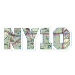 Duflo Airport (NY10) VFR Sectional Sticker