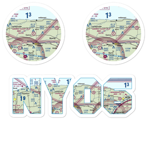 Gaines Valley Aviation Airport (NY06) VFR Sectional Sticker Pack