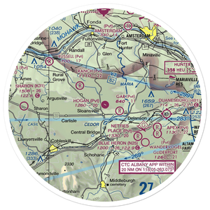 Hogan Airport (NY05) VFR Sectional Sticker (30 mile)