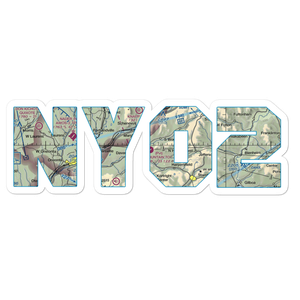Mountain Top Airport (NY02) VFR Sectional Sticker