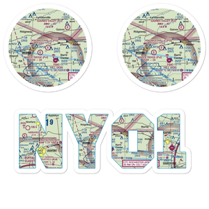 Knowlesville Airport (NY01) VFR Sectional Sticker Pack