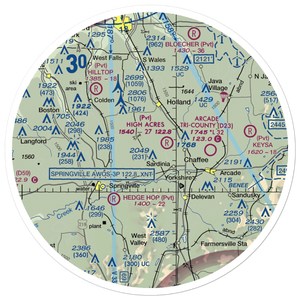 Basher Field (NY00) VFR Sectional Sticker (30 mile)