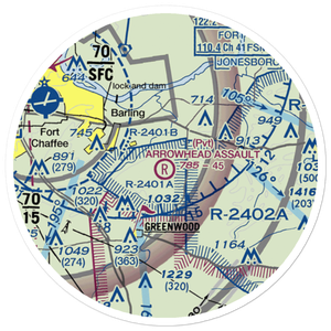 Cole Landing Zone Airport (NX01) VFR Sectional Sticker (20 mile)