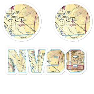 Caas Airport (NV98) VFR Sectional Sticker Pack